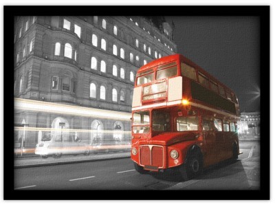 Λεωφορείο, Λονδίνο, Πόλεις - Ταξίδια, Πίνακες σε καμβά,