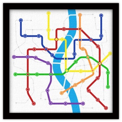 Xάρτης του Μετρό, Πόλεις - Ταξίδια, Πίνακες σε καμβά, 4