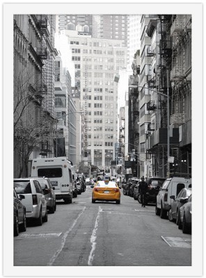 Ταξί στους δρόμους της Νέα Υόρκης Πόλεις – Ταξίδια Πίνακες σε καμβά 20 x 30 εκ. (44799)