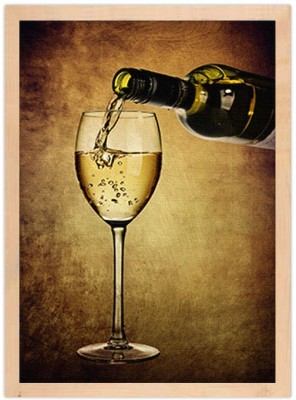 Λευκό κρασί Φαγητό Πίνακες σε καμβά 60 x 40 cm (12851)