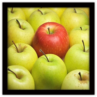 Φρέσκα μήλα Φαγητό Πίνακες σε καμβά 46 x 55 cm (12824)