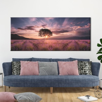 Ηλιοβασίλεμα στην Φύση, Φύση, Πίνακες σε καμβά, 100 x 40 εκ. (37898)