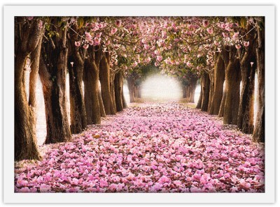 Ρόζ δάσος Φύση Πίνακες σε καμβά 40 x 60 cm (12773)
