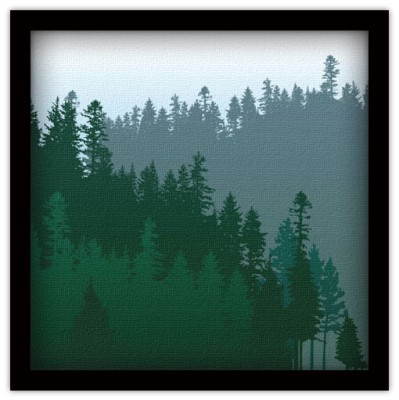 Κωνοφόρα δάση Φύση Πίνακες σε καμβά 42 x 60 cm (19531)