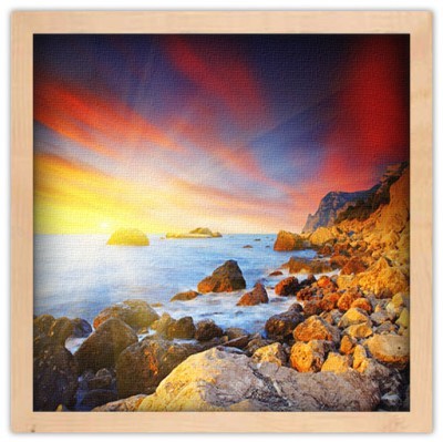 Μαγευτικό καλοκαιρινό ηλιοβασίλεμα Φύση Πίνακες σε καμβά 40 x 60 cm (10144)