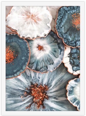 Γαλανόλευκα λουλούδια, Φύση, Πίνακες σε καμβά, 20 x 30 εκ. (44818)