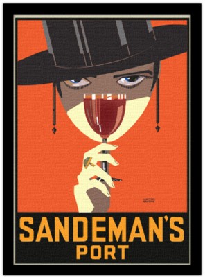 Παλιά πόστερς Sandeman’s Port Vintage Πίνακες σε καμβά 65 x 45 cm (9048)