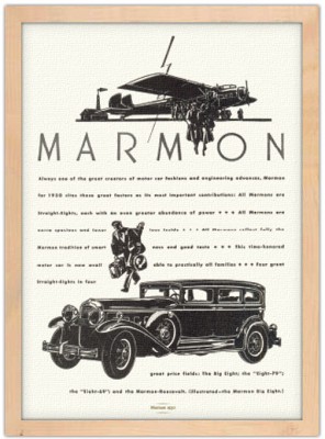 Παλιά πόστερς Marmon Vintage Πίνακες σε καμβά 64 x 45 cm (9051)