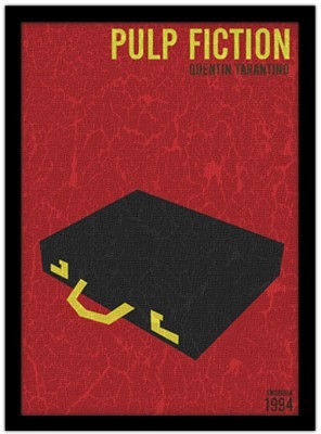 Παλιά πόστερς Pulp fiction, Vintage, Πίνακες σε καμβά, 15 x 20 εκ.