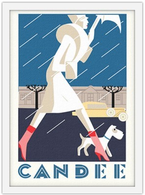 Παλιά πόστερς Candee, Vintage, Πίνακες σε καμβά, 15 x 20 εκ.