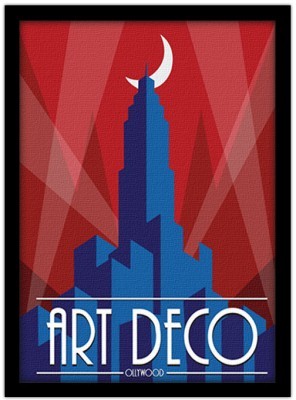 Art deco Hollywood, Vintage, Πίνακες σε καμβά, 15 x 20 εκ.