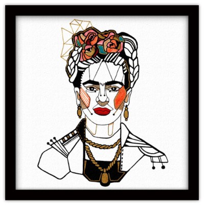 Frida Illustration Vintage Πίνακες σε καμβά 50 x 50 cm (37834)