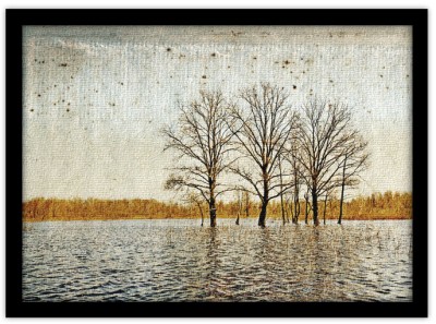 Δένδρο σε φόντο με υφή grunge Vintage Πίνακες σε καμβά 40 x 60 cm (10049)