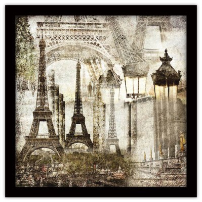Vintage Παρίσι Vintage Πίνακες σε καμβά 50 x 50 cm (15683)