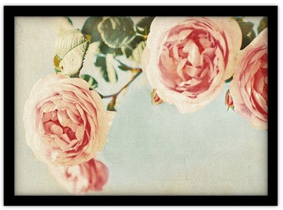 Ρομαντικά τριαντάφυλλα Vintage Πίνακες σε καμβά 41 x 61 cm (19370)