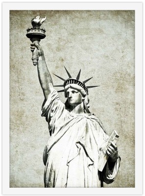 Ρετρό άγαλμα της Ελευθερίας, Vintage, Πίνακες σε καμβά, 20 x 30 εκ. (44759)