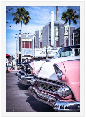 Ρετρό αμάξι στην Καλιφόρνια Vintage Πίνακες σε καμβά 20 x 30 εκ. (44765)