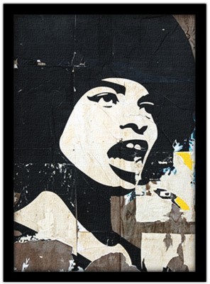 Γυναίκα που φωνάζει Street art Πίνακες σε καμβά 67 x 45 cm (12635)