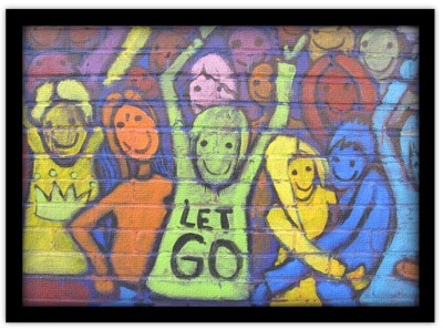 Άνθρωποι που χαίρονται, Street art, Πίνακες σε καμβά, 30 x 20 εκ.