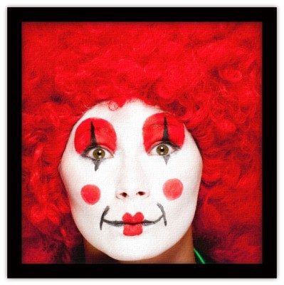 Κλόουν, Άνθρωποι, Πίνακες σε καμβά, 40 x 40 εκ.