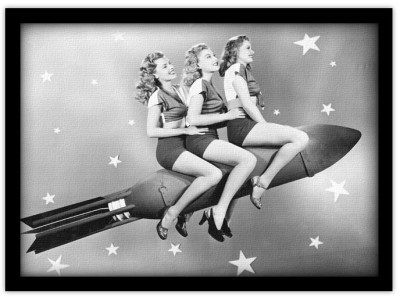 Houseart Στο φεγγάρι, Άνθρωποι, Πίνακες σε καμβά, 20 x 15 εκ.