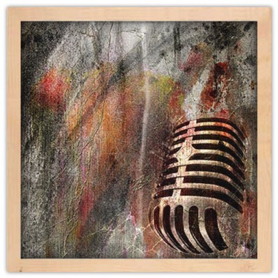 Houseart - ΣΗΜΑΝΤΙΚΟ: Σε περίπτωση διαφοράς τιμής από το κατάστημα ισχύει παντα και μόνο η τιμή του καταστήματος Μικρόφωνο, Διάφορα, Πίνακες σε καμβά, 40 x 40 εκ.