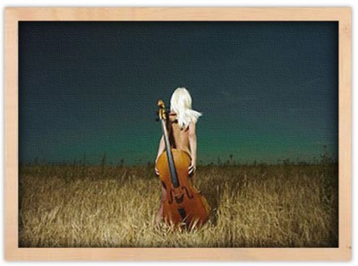 Γυναίκα γυμνή με βιόλα, Διάφορα, Πίνακες σε καμβά, 20 x