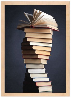 Σωρός από βιβλία, Διάφορα, Πίνακες σε καμβά, 15 x 20 εκ