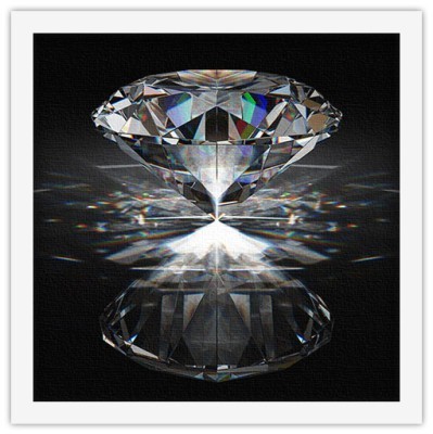 Houseart Διαμάντι σε αντανάκλαση, Διάφορα, Πίνακες σε καμβά, 40 x 40 εκ.