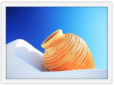 Πυθάρι στη Σαντορίνη, Ελλάδα, Πίνακες σε καμβά, 20 x 15