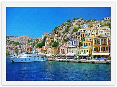 Το νησί της Σύμης, Ελλάδα, Πίνακες σε καμβά, 20 x 15 εκ.