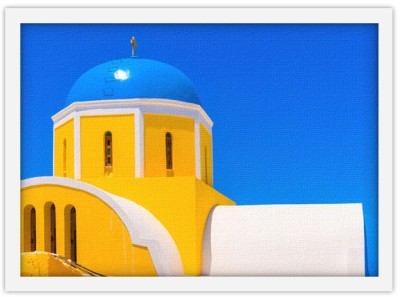 Εκκλησάκι, Ελλάδα, Πίνακες σε καμβά, 30 x 20 εκ.