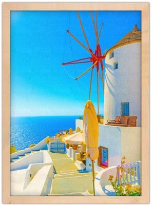 Ανεμόμυλος, Ελλάδα, Πίνακες σε καμβά, 15 x 20 εκ.