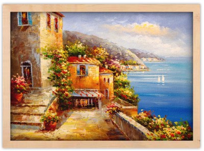 Houseart Ελαιογραφία, Ελληνικό νησί, Ελλάδα, Πίνακες σε καμβά, 20 x 15 εκ.