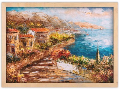 Ελαιογραφία, Γραφικό τοπίο στην Ελλάδα Ελλάδα Πίνακες σε καμβά 38 x 50 cm (32090)