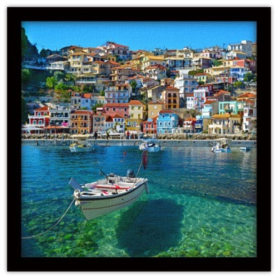 Λιμανάκι, Πάργα, Ελλάδα, Πίνακες σε καμβά, 40 x 40 εκ.