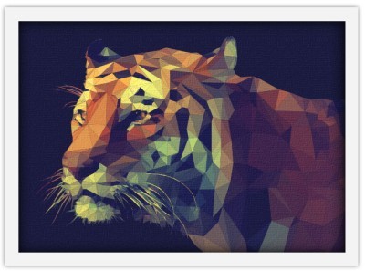 Poly Tiger, Ζώα, Πίνακες σε καμβά, 30 x 20 εκ. (37865)