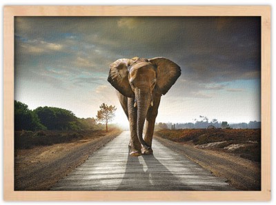 Ελέφαντας που περπατάει Ζώα Πίνακες σε καμβά 40 x 60 cm (12733)