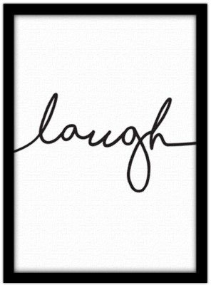 Houseart Laugh, Φράσεις, Πίνακες σε καμβά, 15 x 20 εκ.