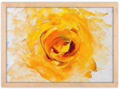 Κίτρινο τριαντάφυλλο, Ζωγραφική, Πίνακες σε καμβά, 30 x 20 εκ. (37879)