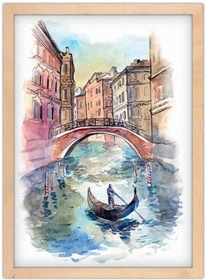 Βενετία Ζωγραφική Πίνακες σε καμβά 63 x 45 cm (10475)