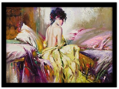 Πορτρέτο γυμνής κοπέλας στο κρεβάτι, Ζωγραφική, Πίνακες