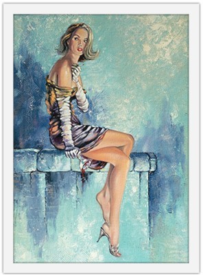 Όμορφη κοπέλα, Ζωγραφική, Πίνακες σε καμβά, 15 x 20 εκ.