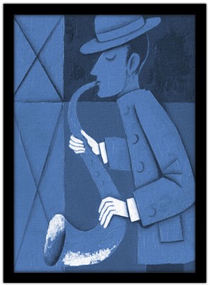 Σαξοφωνίστας, Ζωγραφική, Πίνακες σε καμβά, 15 x 20 εκ.