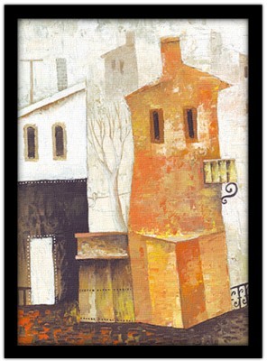 Μια πόλη Ζωγραφική Πίνακες σε καμβά 60 x 45 cm (10575)