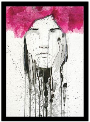 Πορτρέτο γυναίκας με χέρια στο πρόσωπο, Ζωγραφική, Πίνα