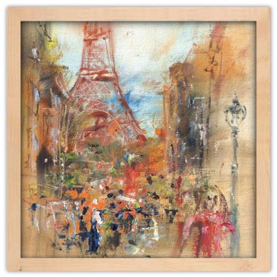 Παρίσι Ζωγραφική Πίνακες σε καμβά 52 x 48 cm (16125)