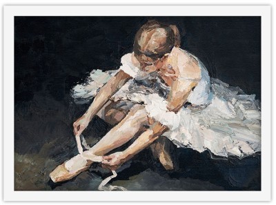 Πίνακες House Art - ΣΗΜΑΝΤΙΚΟ: Σε περίπτωση διαφοράς τιμής από το κατάστημα ισχύει παντα και μόνο η τιμή του καταστήματος Μπαλαρίνα δένει τις πουέντ, Ζωγραφική, Πίνακες σε καμβά