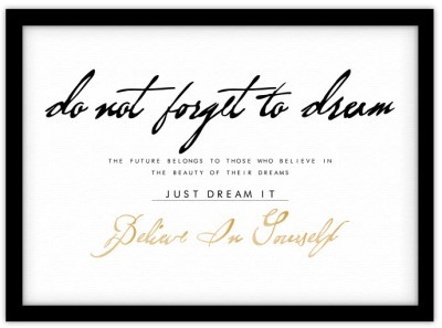 Don’t forget to dream!, Φράσεις, Πίνακες σε καμβά, 30 x 20 εκ. (44719)
