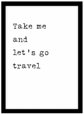 Let\'s go travel, Φράσεις, Πίνακες σε καμβά, 15 x 20 εκ. φωτογραφία